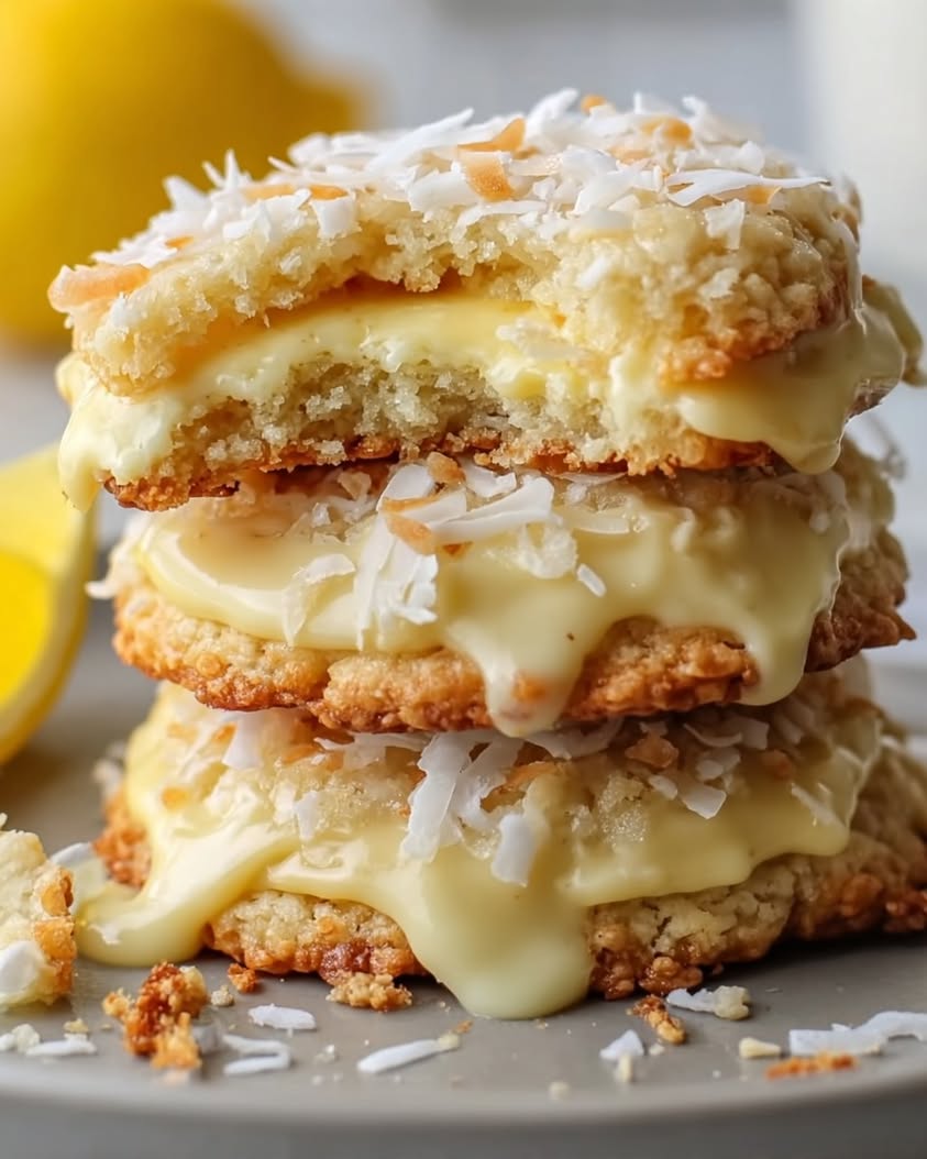 Lemon Coconut Cheesecake Cookies with a Tropical Twist 22 lemon coconut cheesecake cookies