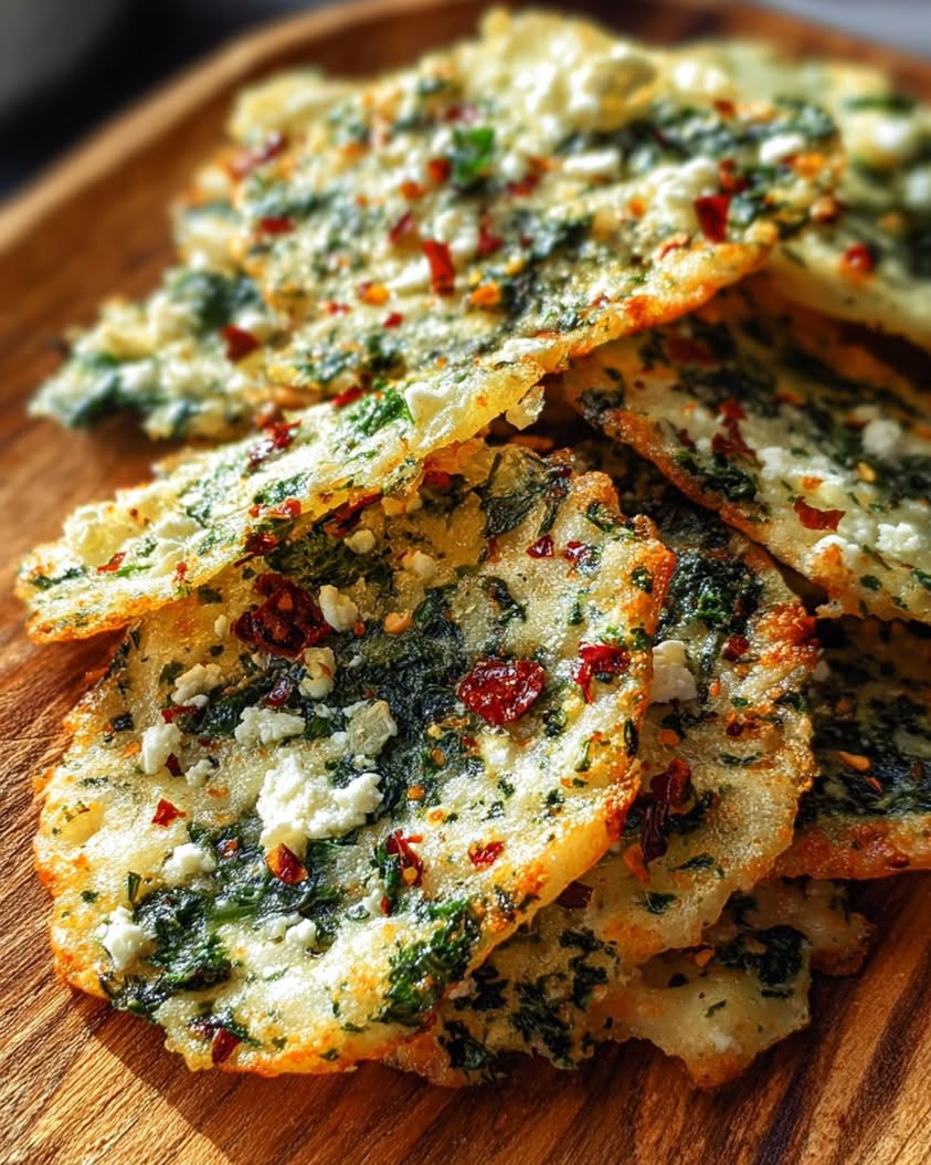 Easy Mediterranean Spinach & Feta Crisps Recipe for a Healthy Snack 18 mediterranean spinach feta crisps