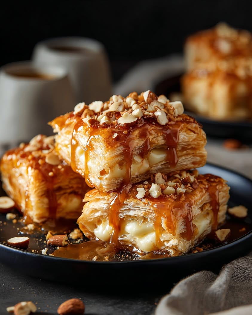 Salted Caramel Nut-Brie Bites: An Easy Golden Pastry Appetizer 15 salted caramel brie bites pastry