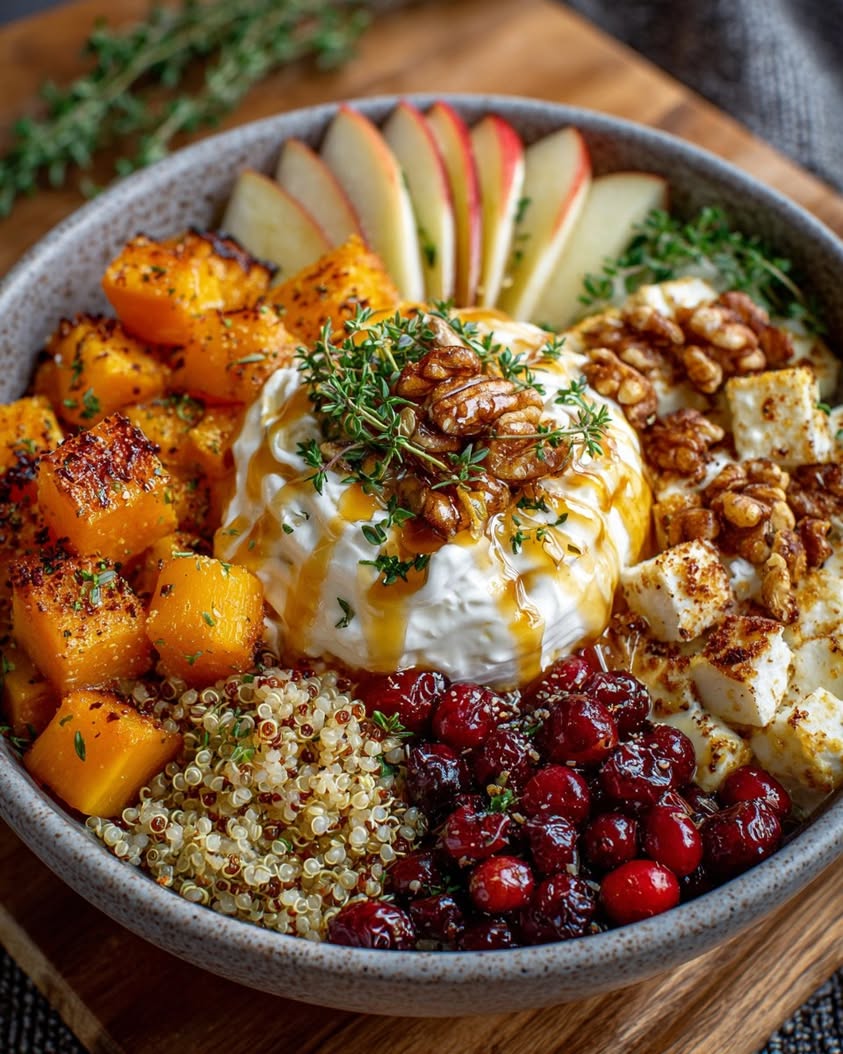 Butternut Squash Christmas Bowls with Whipped Ricotta and Hot Honey 19 butternut squash christmas bowls