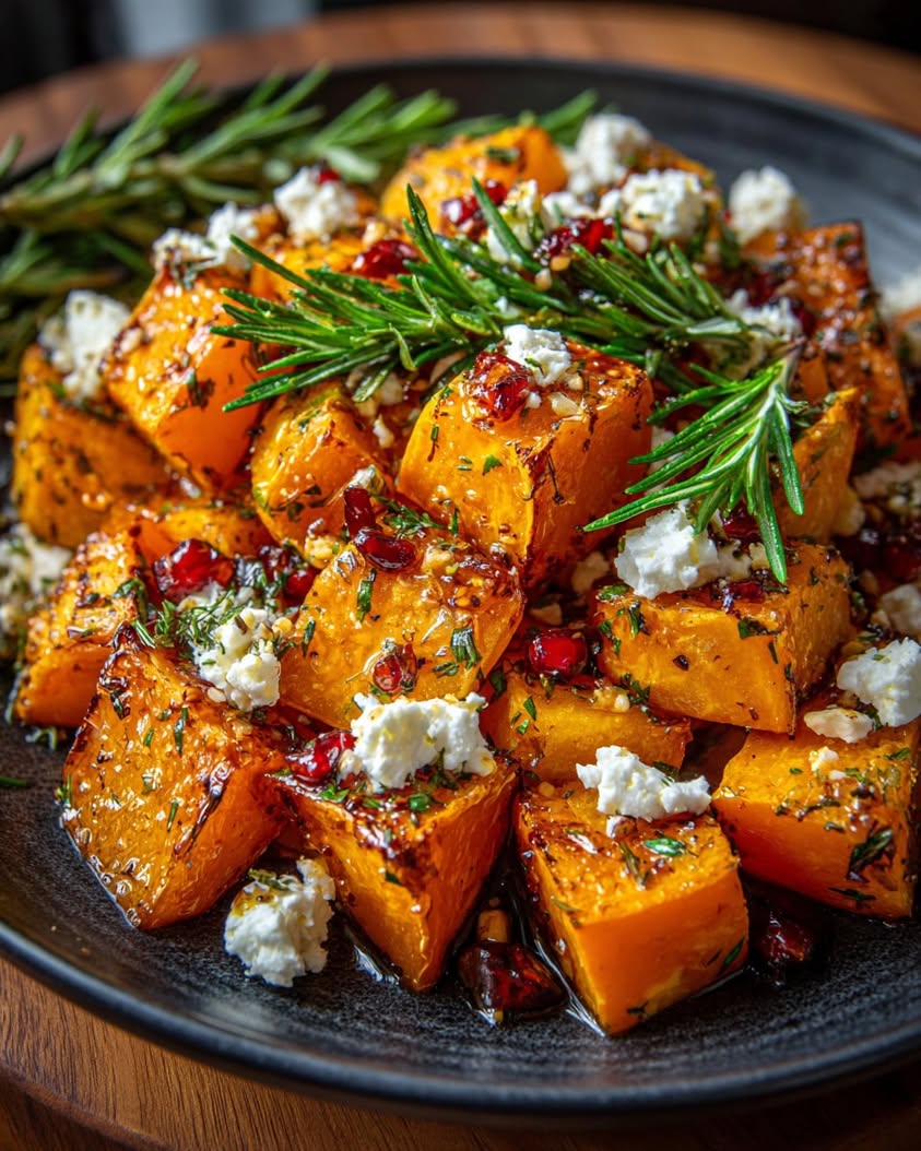 Christmas Butternut Squash with Feta, Rosemary & Hot Honey Recipe 17 christmas butternut feta rosemary hot honey