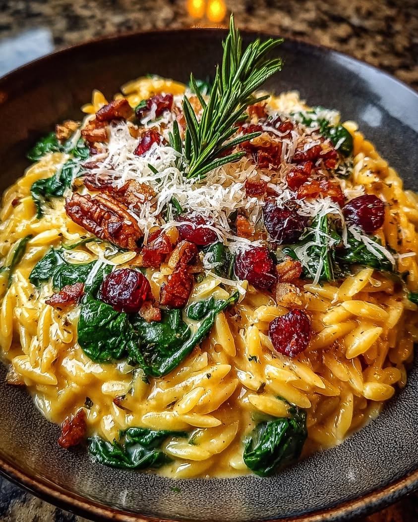 Creamy Cranberry and Spinach Orzo: A Festive One-Pot Wonder 17 creamy cranberry spinach orzo