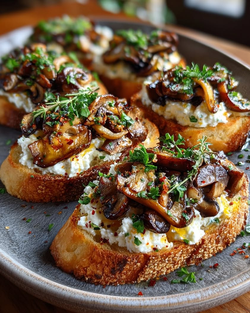 Exotic Mushroom & Ricotta Toast: An Elevated Gourmet Breakfast Recipe 19 exotic mushroom ricotta toast 1