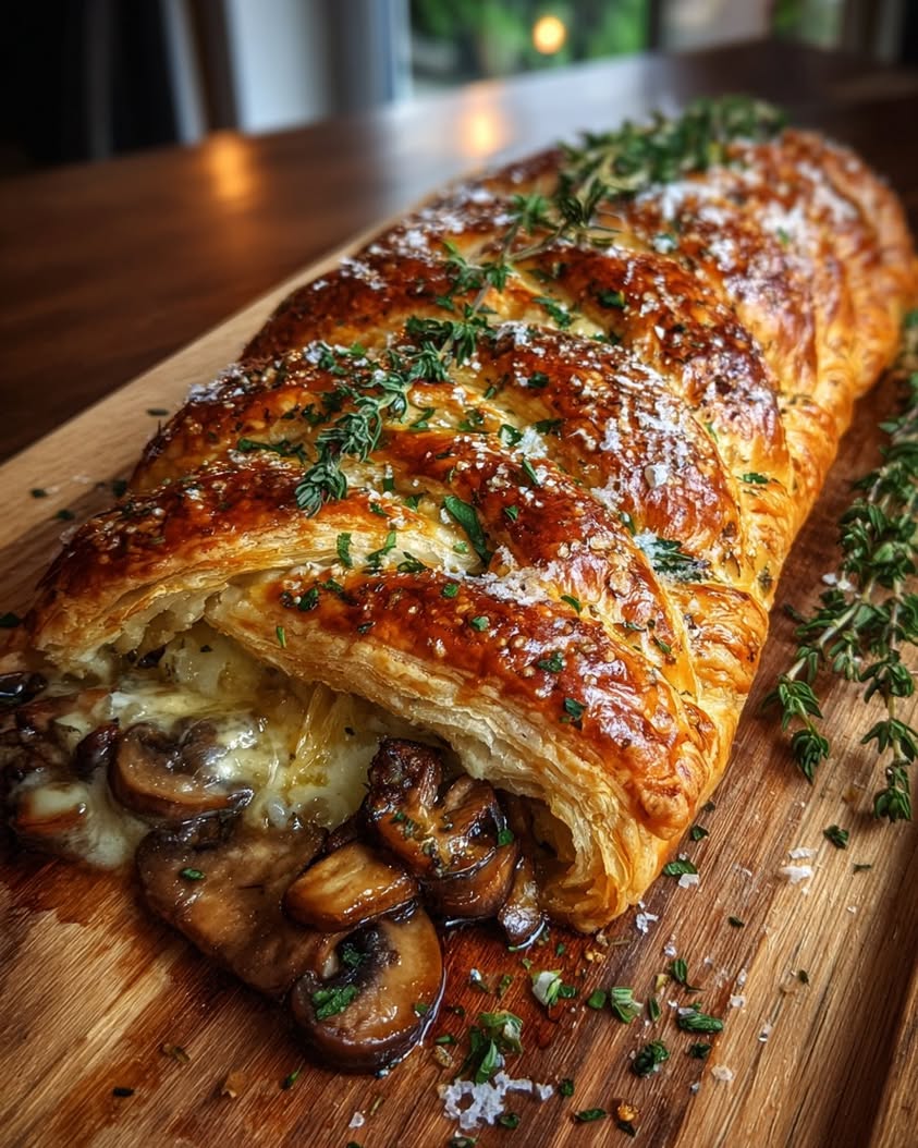 Herbed Mushroom and Gruyère Pastry Plait: An Elegant Savory Masterpiece 19 herbed mushroom gruyere pastry plait