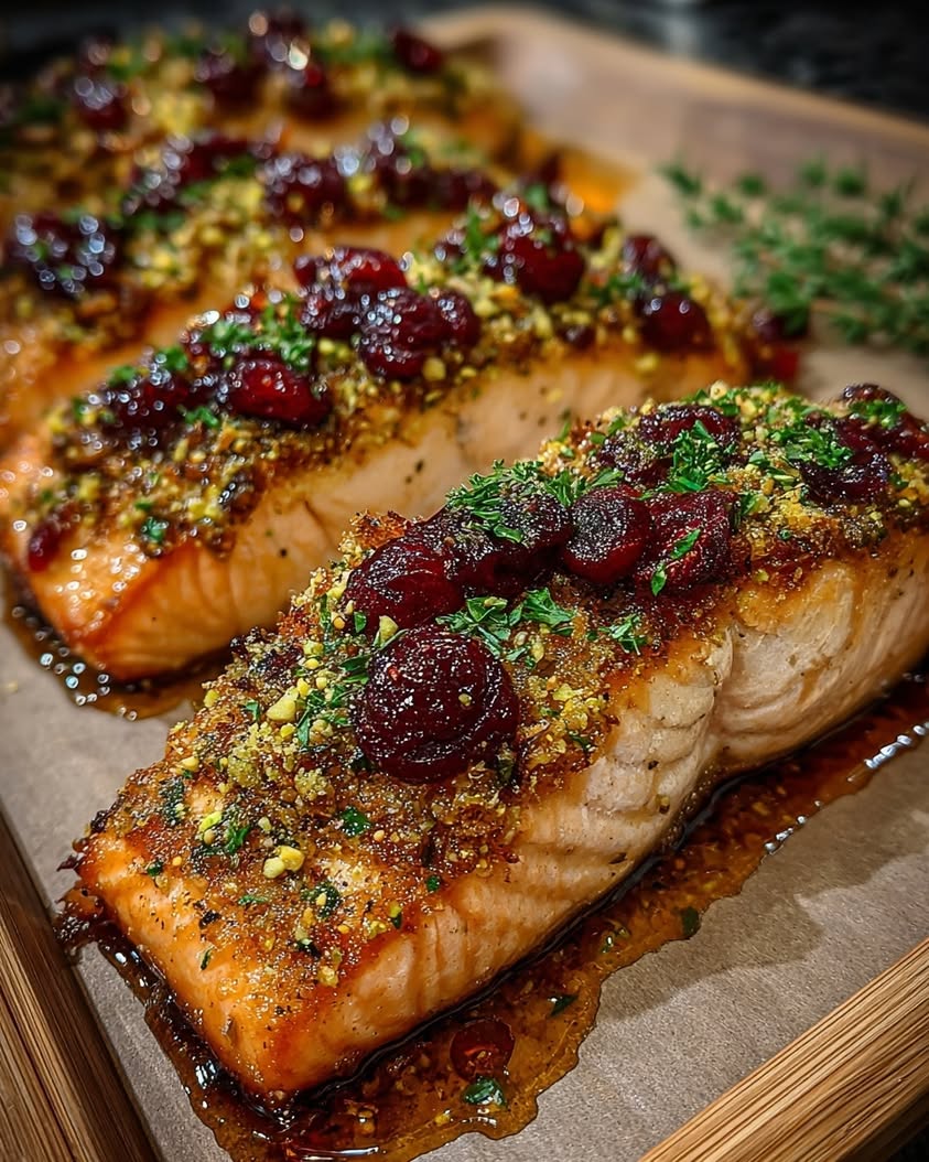 Holiday Salmon with Cranberry-Brie Crust: A Festive Main Course 18 holiday salmon cranberry brie crust