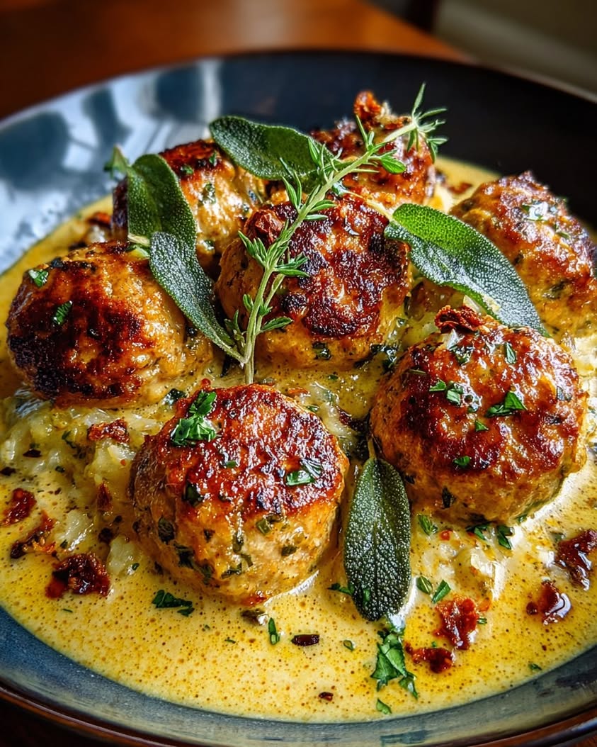 Creamy Sage Pumpkin Chicken Meatballs: A Cozy Fall Dinner 20 pumpkin chicken meatballs sage cream sauce