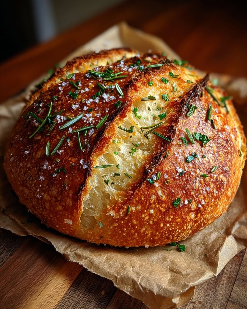 Rustic No Knead Rosemary Garlic Bread: An Easy Artisan Loaf 16 rustic rosemary garlic bread