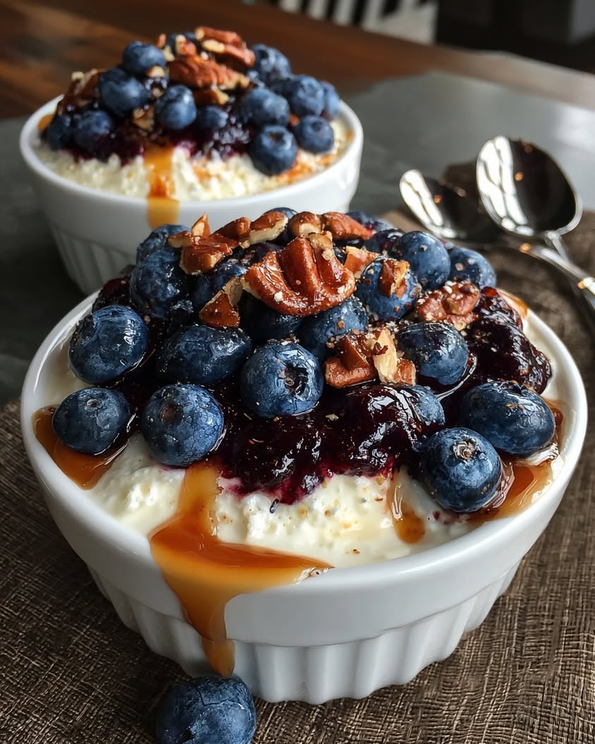 Baked Blueberry Cottage Cheese Bowls 17 baked blueberry cottage cheese breakfast