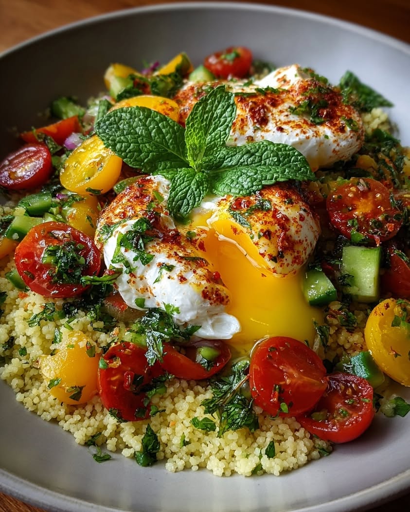 Creamy Burrata Couscous Salad Recipe 19 burrata herb couscous salad