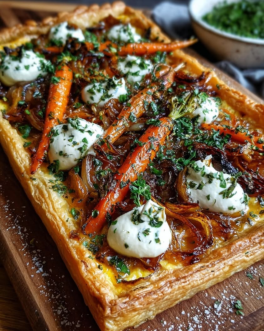 Caramelized Carrot Onion Tart Recipe 20 caramelized carrot onion tart ricotta