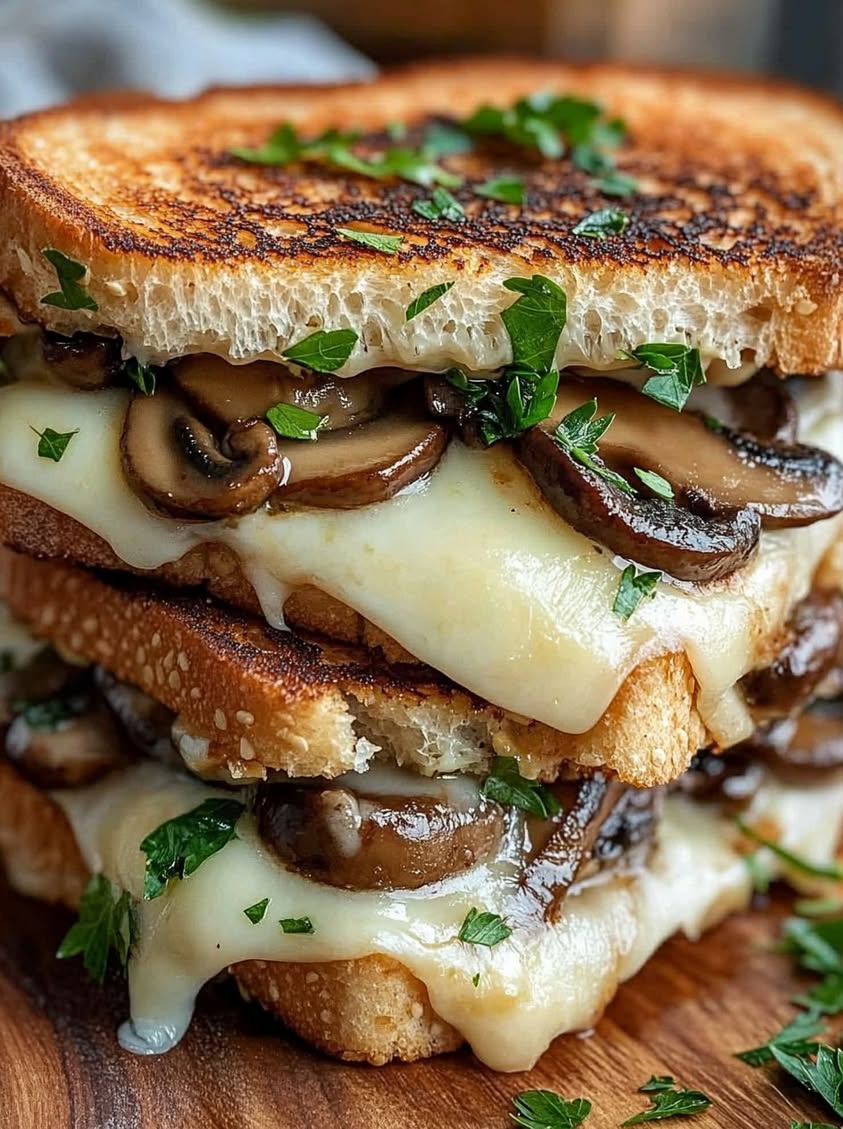 Caramelized Mushroom and Mozzarella Grilled Sandwich Recipe 17 caramelized mushroom mozzarella grilled sandwich