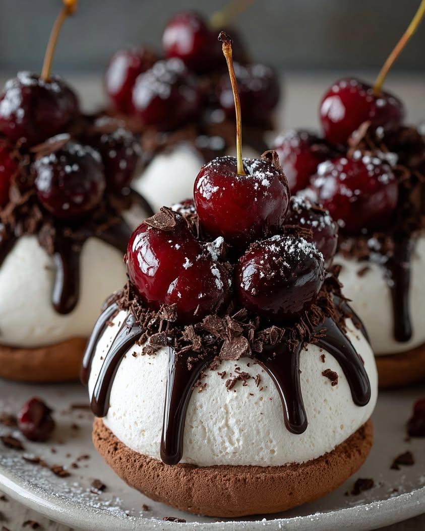 Chocolate Cherry Pavlova Bombs Recipe 18 chocolate cherry pavlova bombs