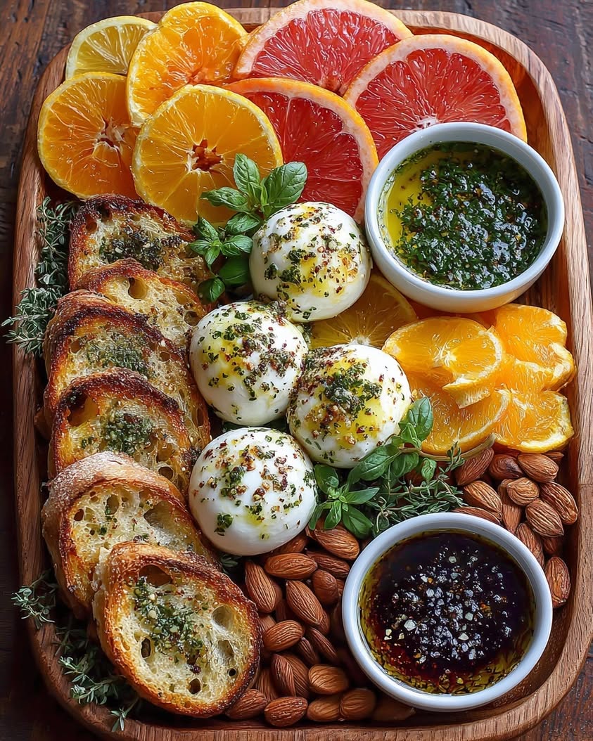 Citrus Burrata Grazing Board Recipe 20 citrus burrata grazing board honeyed almonds