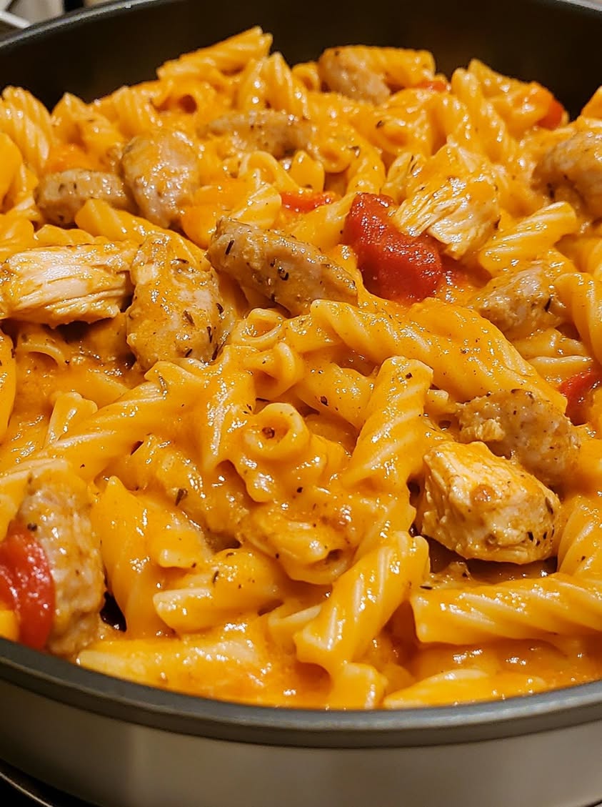 Creamy One-Pot Cajun Chicken Sausage Pasta with Melted Cheese 21 creamy cajun chicken sausage pasta