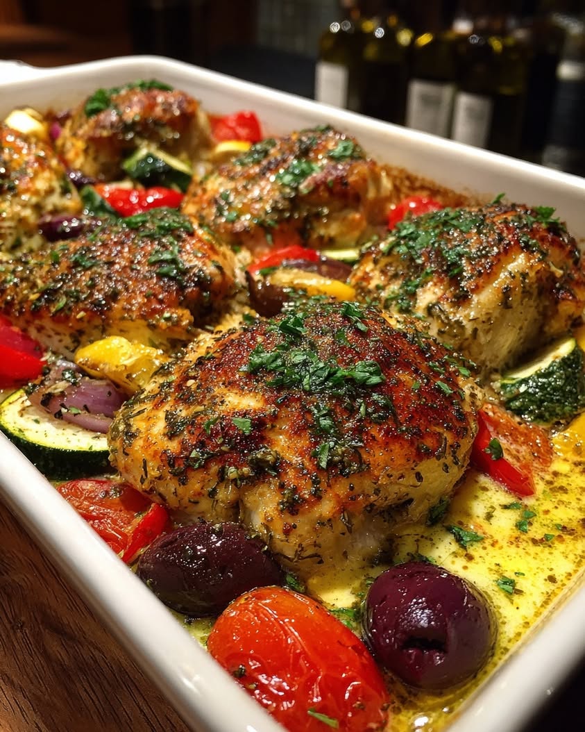 Creamy Mediterranean Chicken Veggie Bake 22 creamy mediterranean chicken veggie bake