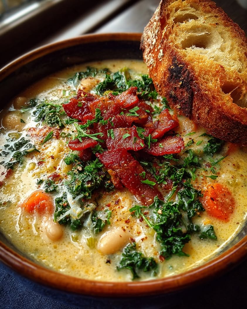Creamy White Bean Kale Soup Recipe 21 creamy white bean kale soup