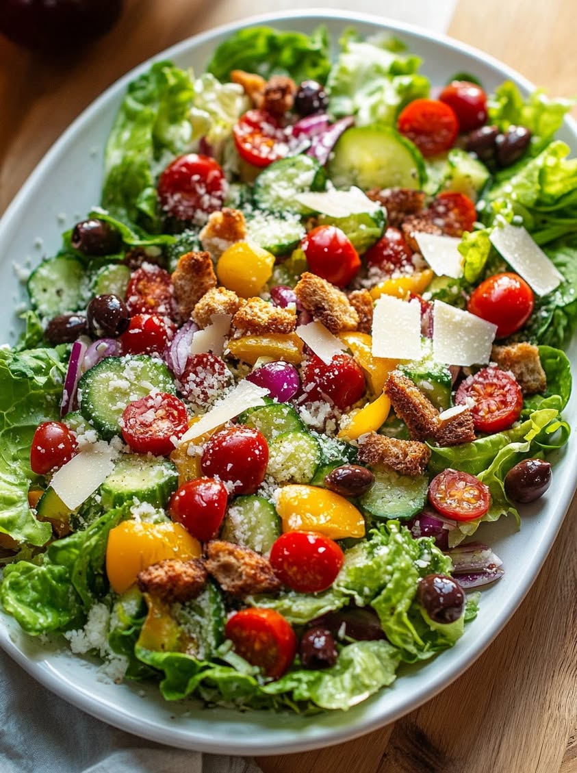 Crisp Romaine Chopped Salad with Zesty Italian Vinaigrette Recipe 21 crisp romaine chopped salad