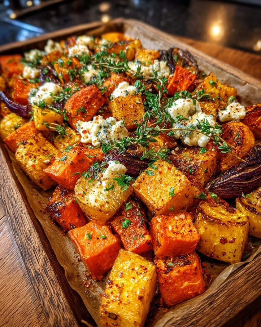 Crispy Squash Sweet Potato Platter 18 crispy roasted squash sweet potato platter