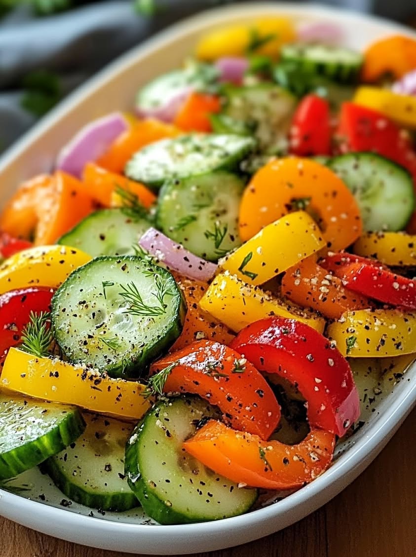 Crunchy Cucumber Pepper Salad: A Refreshing Summer Side Dish 20 crunchy cucumber sweet pepper salad