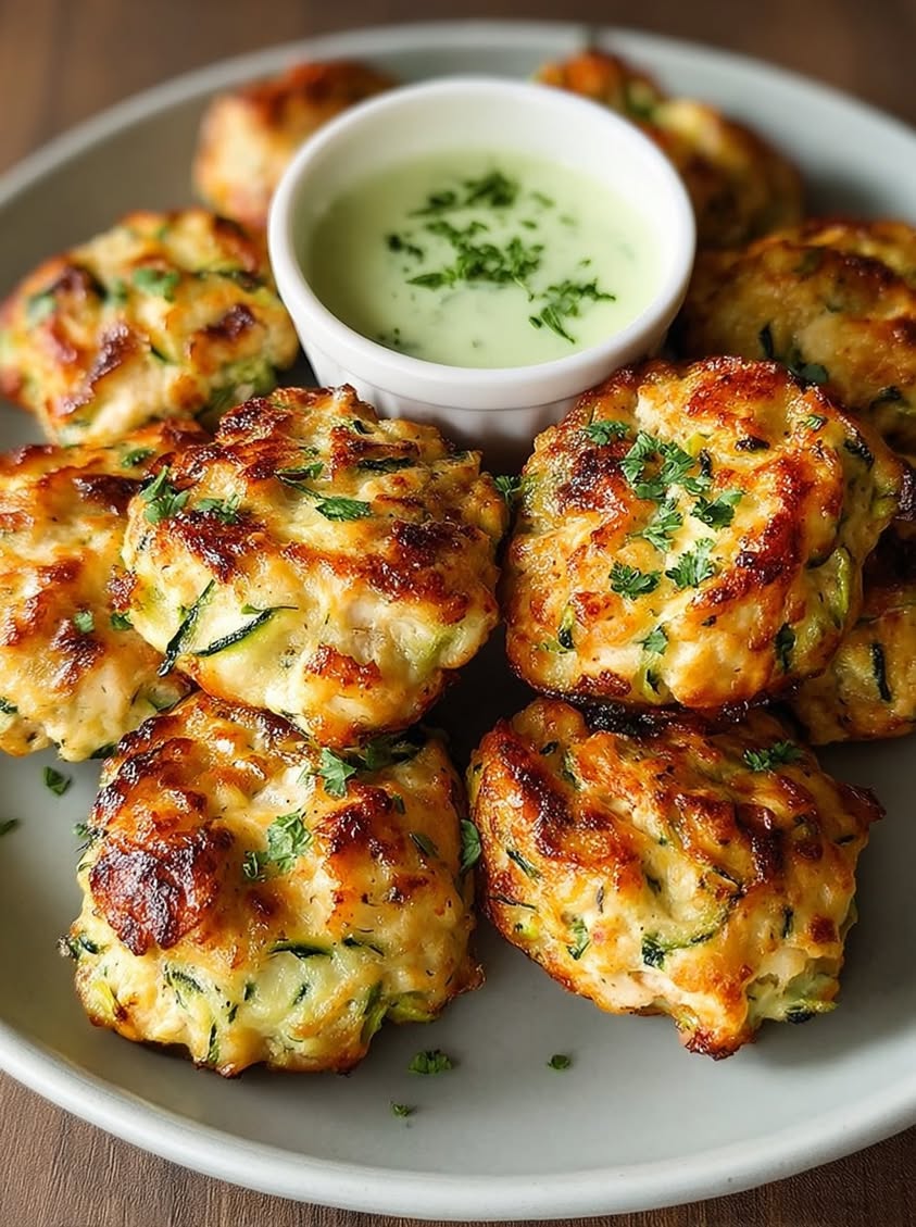 Golden Baked Chicken Zucchini Poppers: A Healthy Protein Snack 18 golden baked chicken zucchini poppers