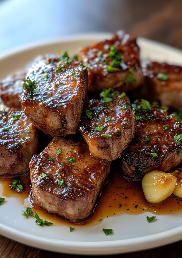 Golden Pan-Seared Lamb Chops with Sticky Honey Garlic Glaze Recipe 19 golden lamb chops honey garlic glaze