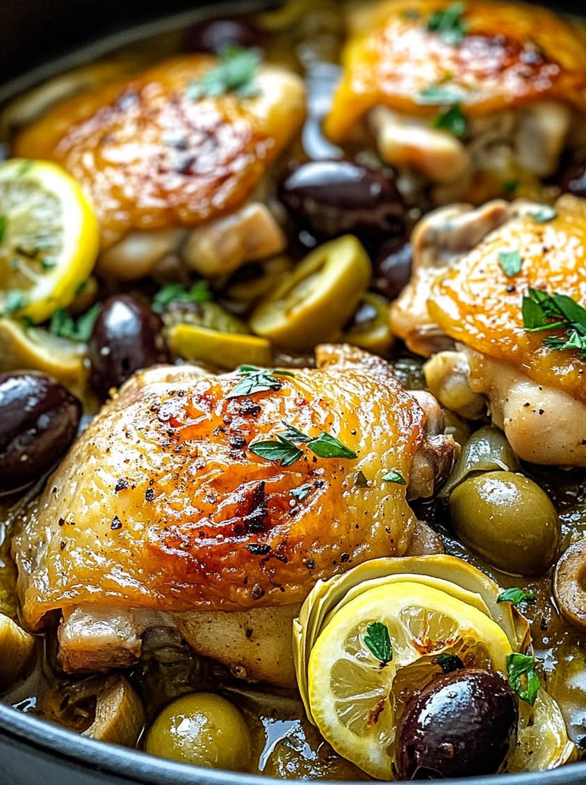 Golden Skillet Chicken Thighs with Lemon White Wine Broth 18 golden skillet chicken thighs braised