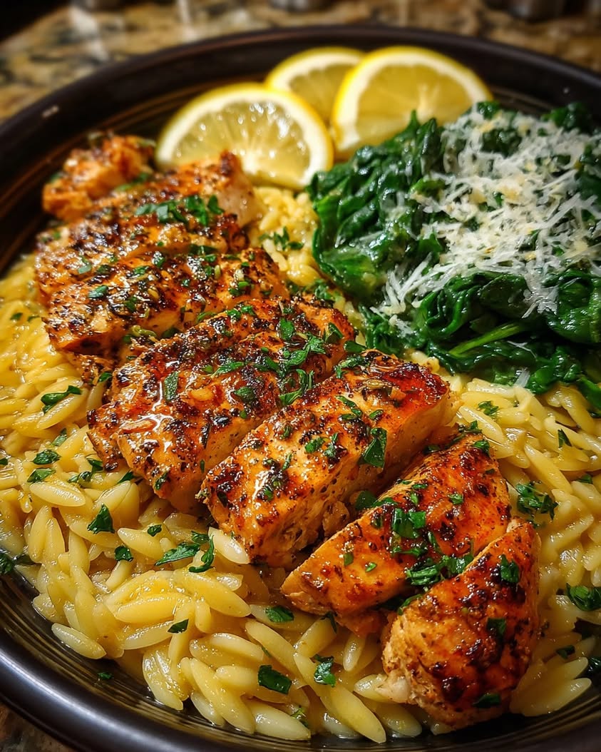 High Protein Lemon Chicken Orzo 17 high protein lemon chicken orzo