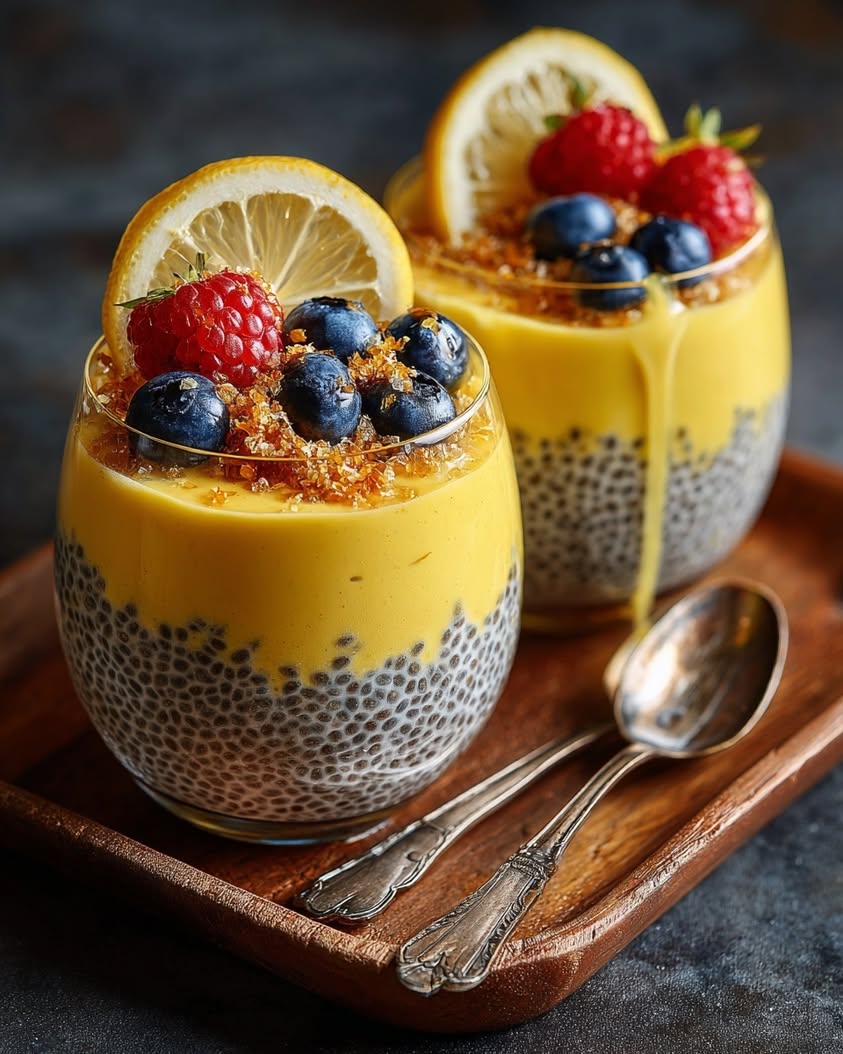 Creamy Lemon Chia Pudding Recipe 16 lemon cream chia pudding oat milk