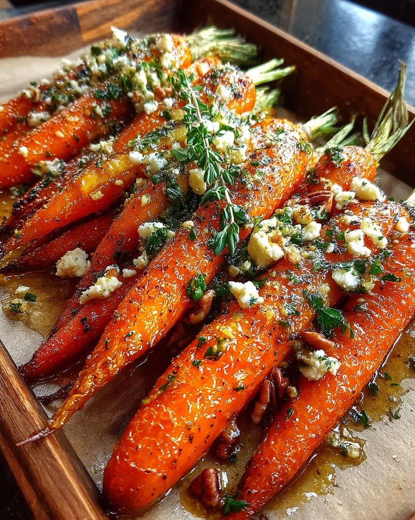 Maple Dijon Roasted Carrots with Goat Cheese 19 maple dijon roasted carrots goat cheese