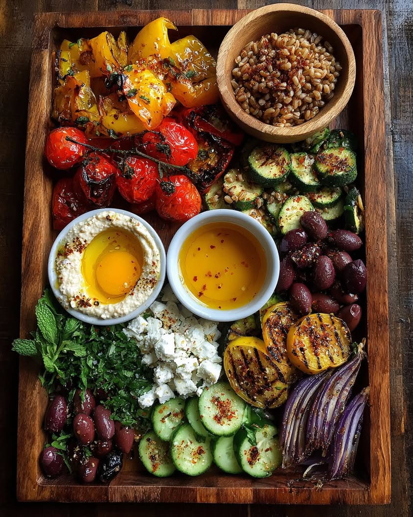 Mediterranean Grain Board with Honey Drizzle 22 mediterranean grain board honey drizzle