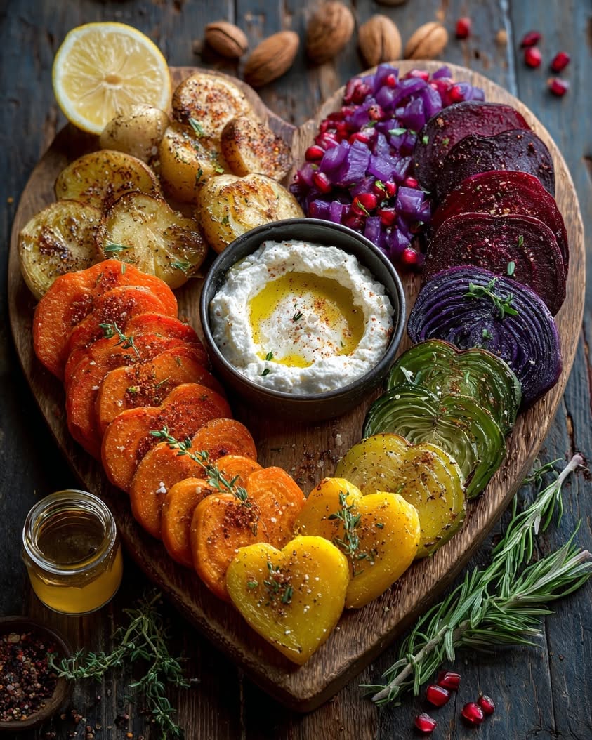 Root Veggie Valentine Ricotta Board 23 root veggie valentine board ricotta