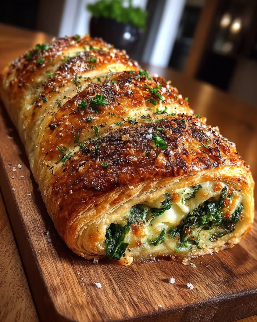 Savory Spinach Gruyère Puff Pastry Braid 21 savory spinach gruyere puff pastry braid