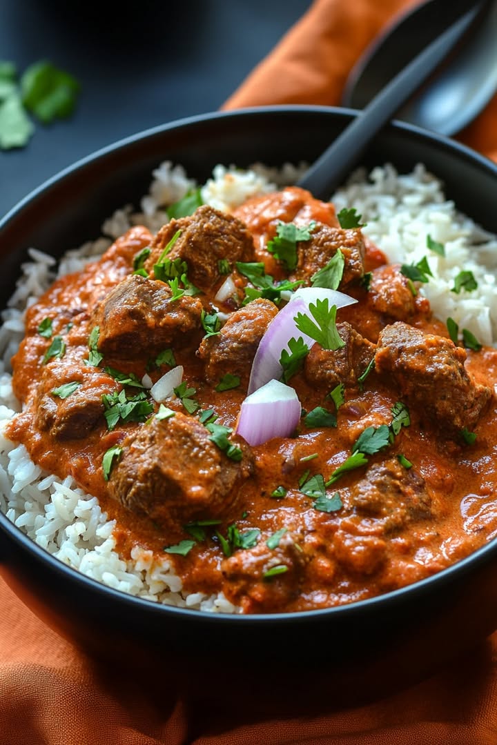 Silky Coconut Tomato Lamb Koftas with Fragrant Spices and Rice 24 silky coconut tomato lamb koftas