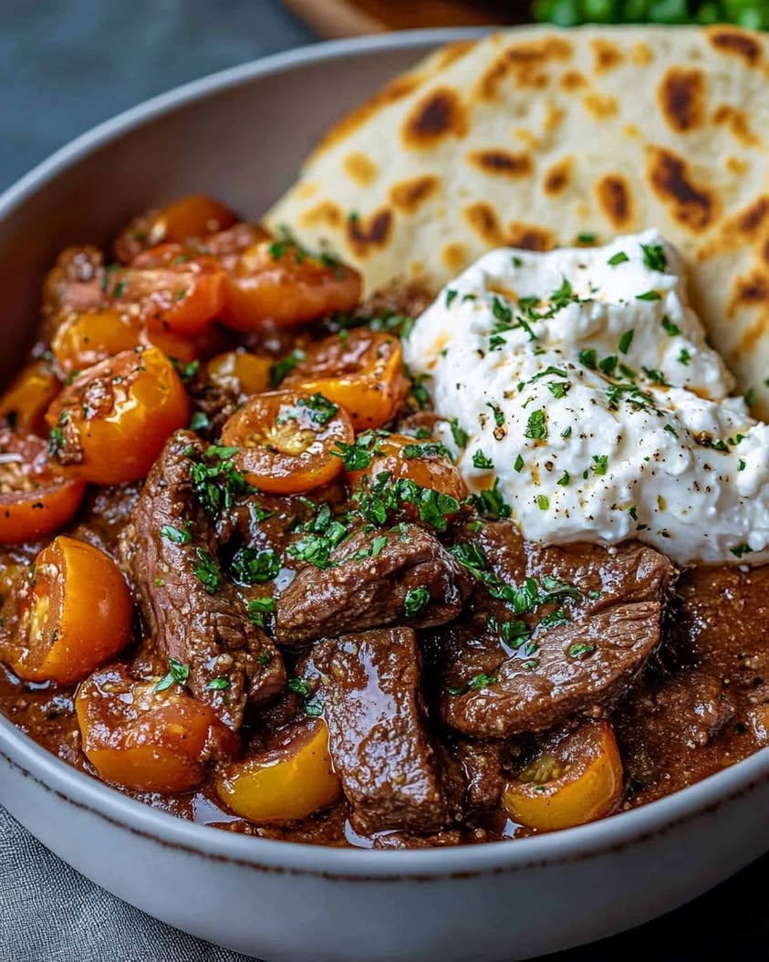 Silky Roast Beef and Burrata Salad with Heirloom Tomatoes Recipe 17 silky roast beef burrata salad