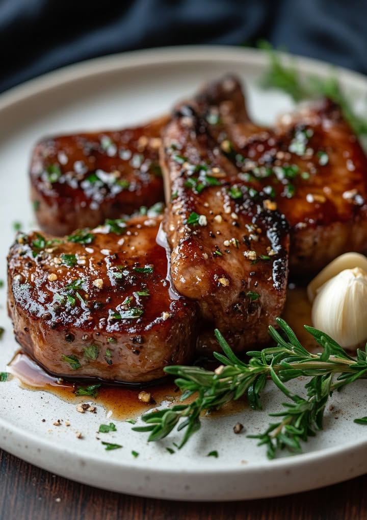 Skillet-Seared Lamb Chops with Honey Garlic Red Wine Glaze 19 skillet seared lamb chops honey garlic glaze