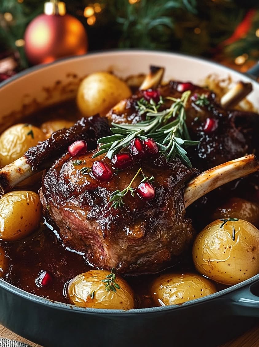 Slow-Braised Lamb Shanks with Red Wine and Parsnip Mash 27 slow braised lamb shanks parsnip mash