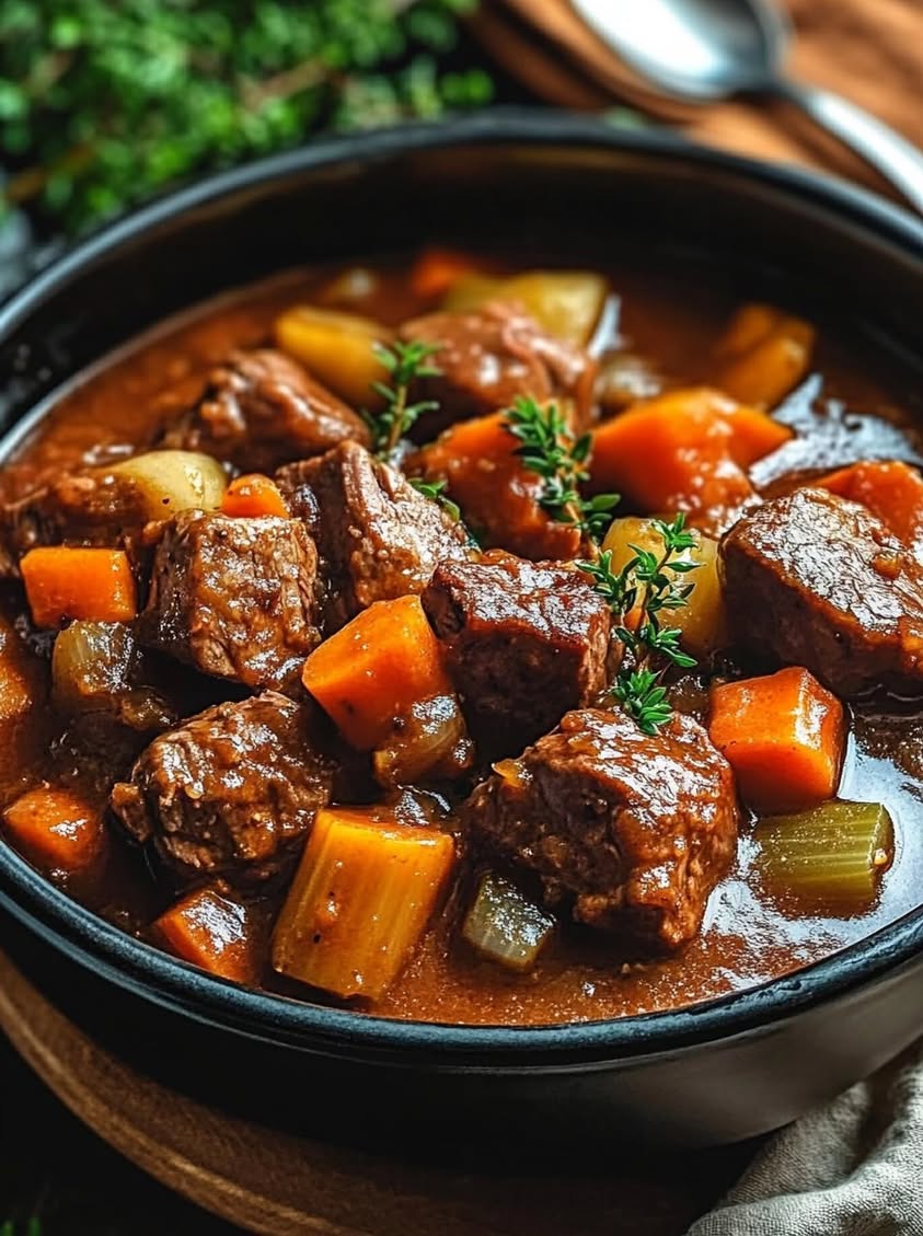Hearty Slow-Braised Lamb Stew with Root Vegetables and Herbs 22 slow braised lamb stew root vegetables