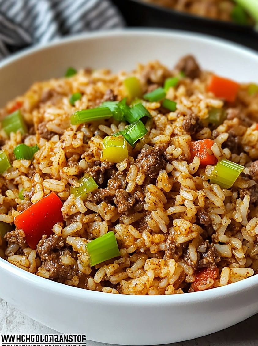 Southern-Style Dirty Rice: A Savory Cajun Beef and Herb Recipe 23 southern style dirty rice beef