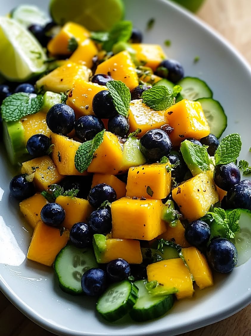 Summer Fruit and Avocado Platter with Lime Mint Dressing 19 summer fruit avocado platter lime
