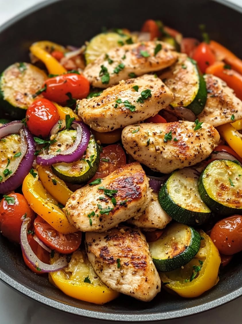 Sun-Kissed Mediterranean Chicken Skillet with Lemon Herb Drizzle 25 sun kissed mediterranean chicken skillet