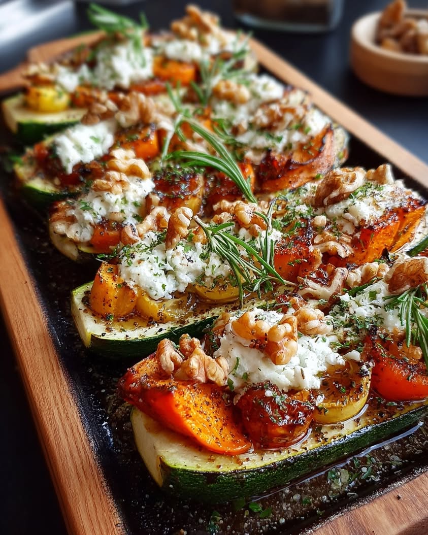 Stuffed Zucchini Boats with Hot Honey 23 sweet potato butternut squash stuffed zucchini boats