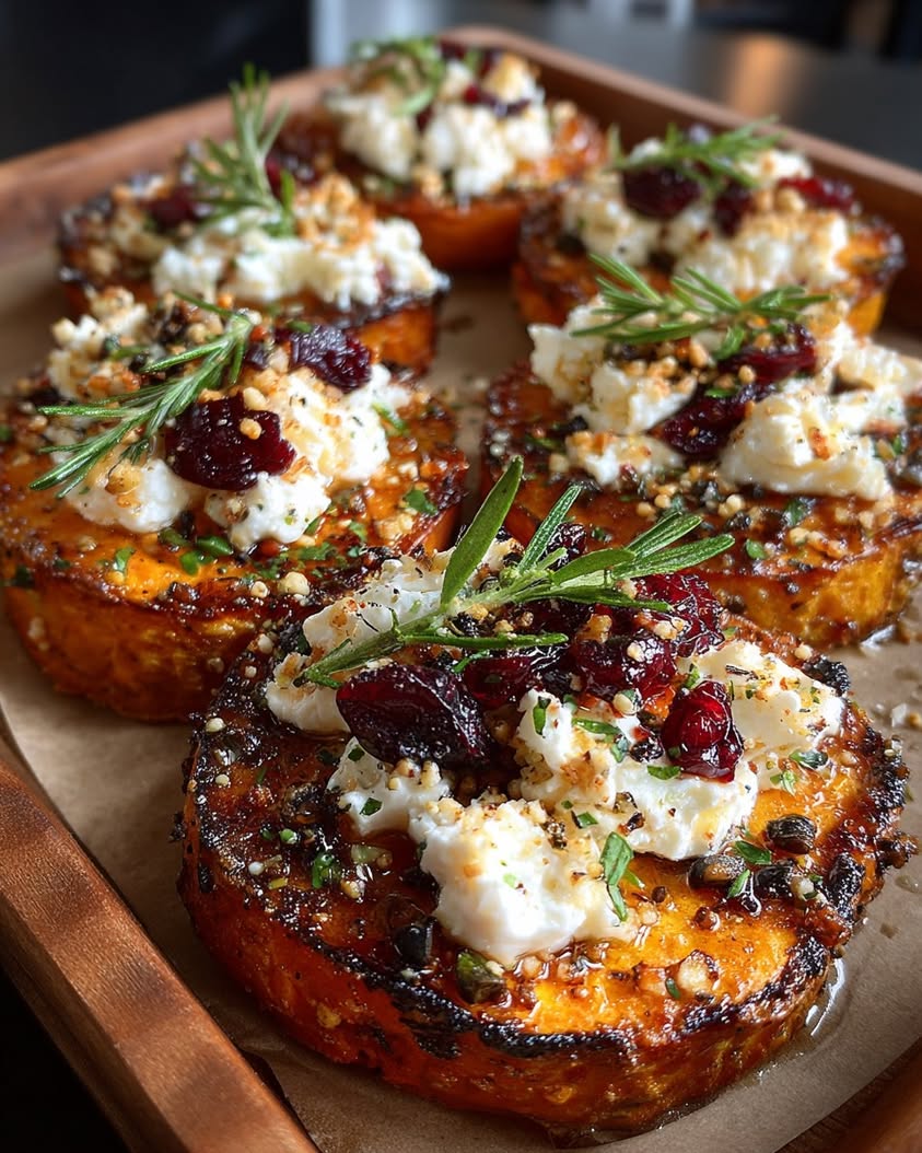 Sweet Potato Goat Cheese Appetizer Recipe 19 sweet potato goat cheese cherry maple
