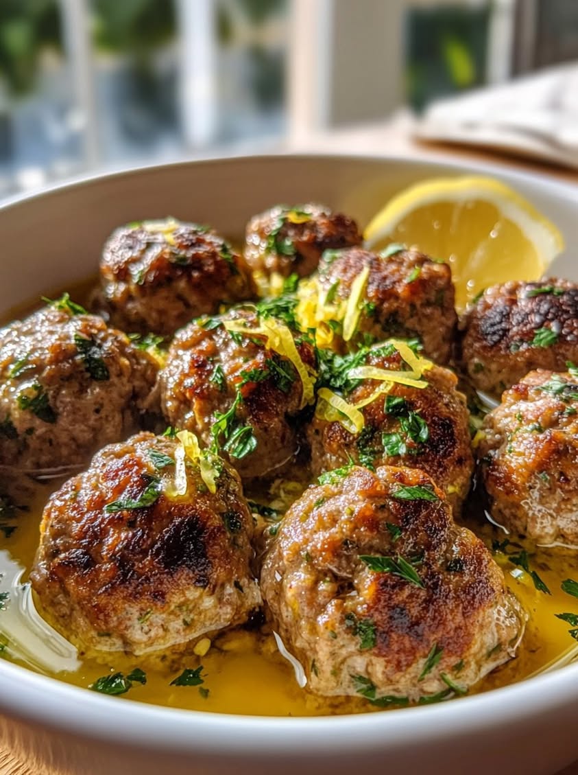 Ultra-Tender Greek Meatballs in a Lemony Olive Oil Sauce 22 ultra tender greek meatballs lemon sauce