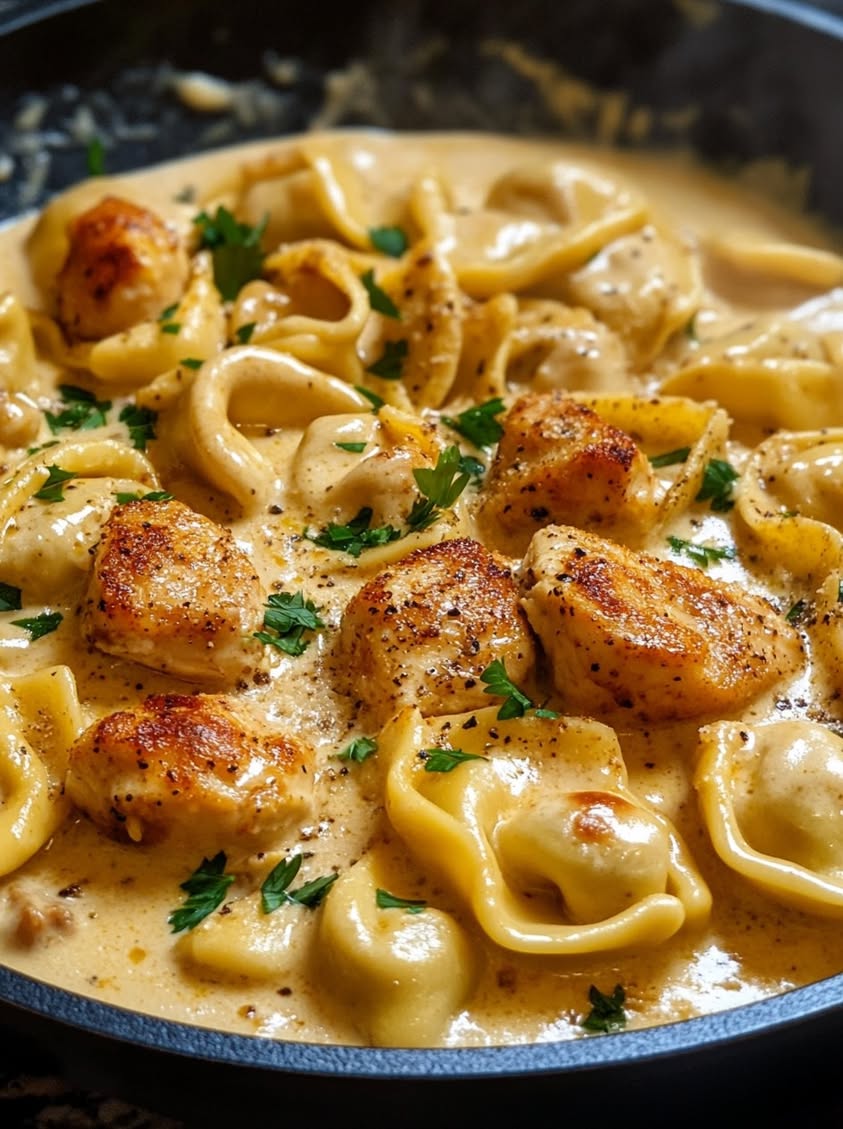 Creamy Cajun Chicken Tortellini with Parmesan Garlic Sauce 22 velvety cajun chicken tortellini parmesan cream