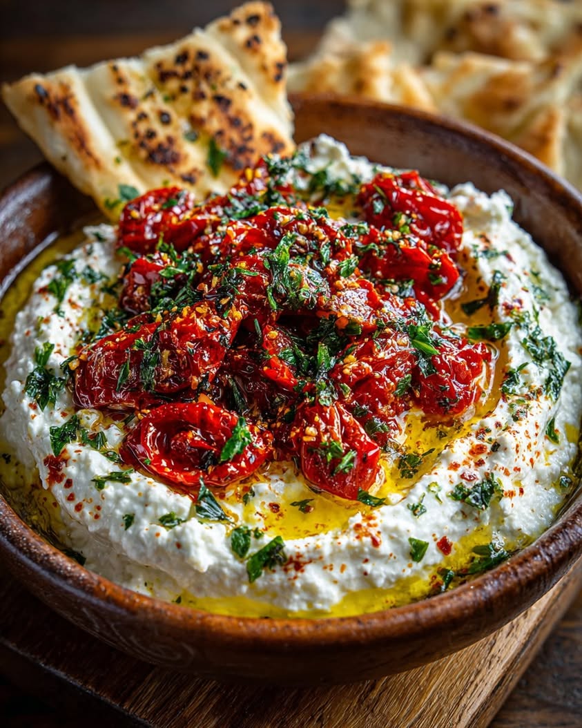 Whipped Feta Dip with Roasted Peppers 19 whipped feta dip roasted red peppers