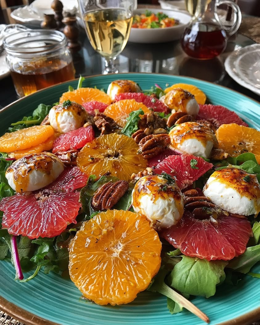 Winter Citrus Burrata Salad Recipe 21 winter citrus salad burrata candied pecans