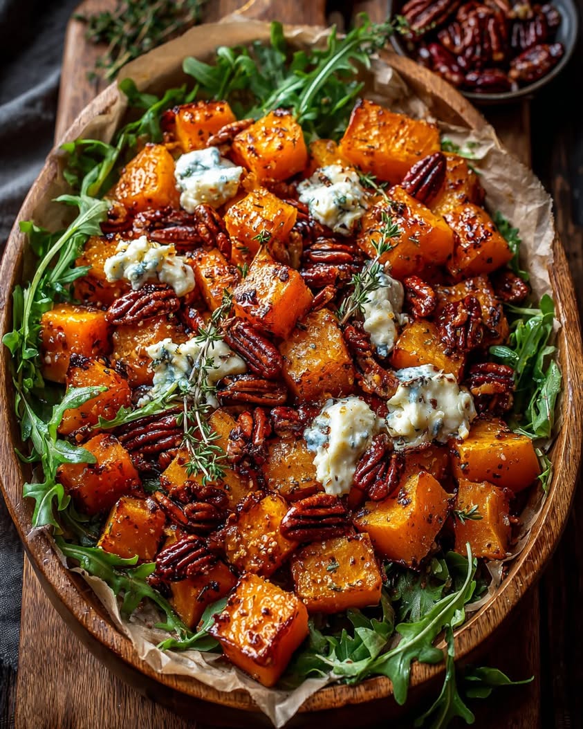 Caramelized Butternut Squash Brie Delight 3 caramelized butternut squash brie honey pecans