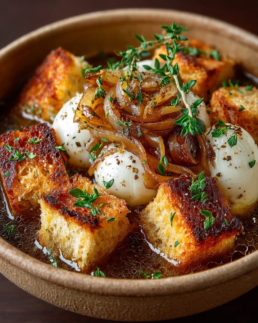 Creamy Brie and Shallot Soup 19 caramelized shallot brie soup