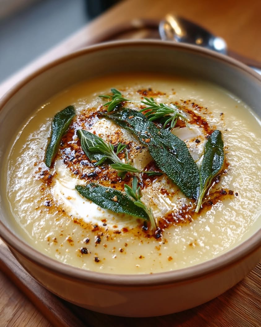 Creamy Parsnip Soup Recipe 19 creamy parsnip soup crispy sage