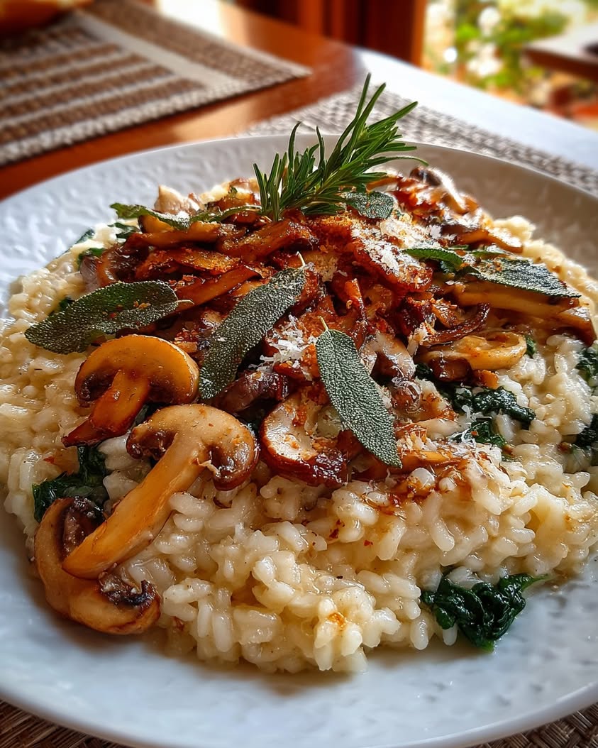 Garlic Butter Mushroom Risotto Recipe 22 garlic butter mushroom risotto